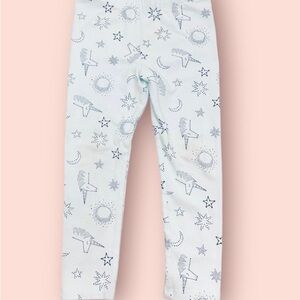 Cat & Jack pajama pants unicorn moon stars print blue girl 3T